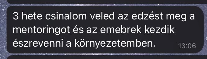 Kliens visszajelzés