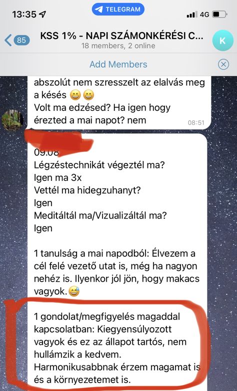 Kliens visszajelzés
