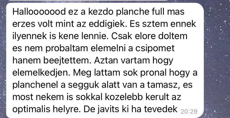Kliens visszajelzés
